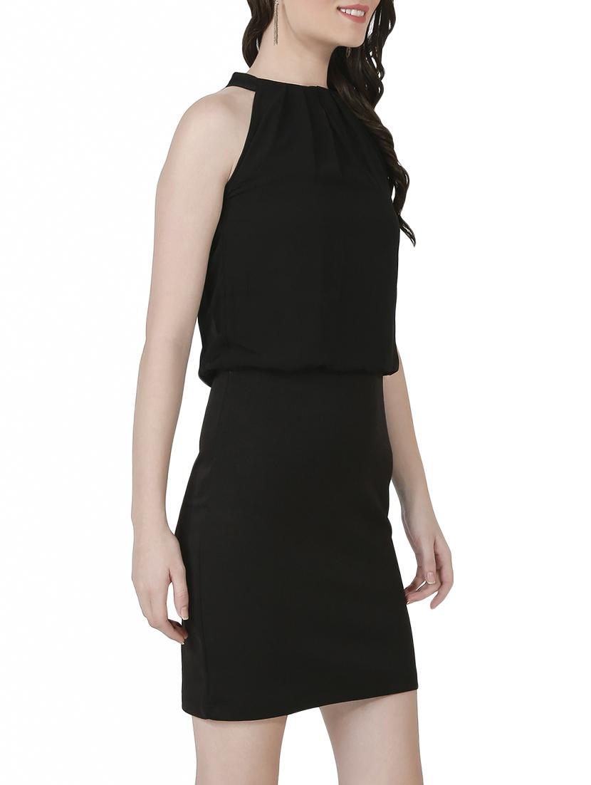 Key hole neck blouson dress - 14407395 - Zoom Image - 2