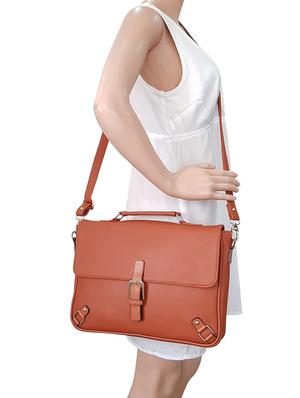 tan leatherette regular sling bag - 14408075 - Standard Image - 5