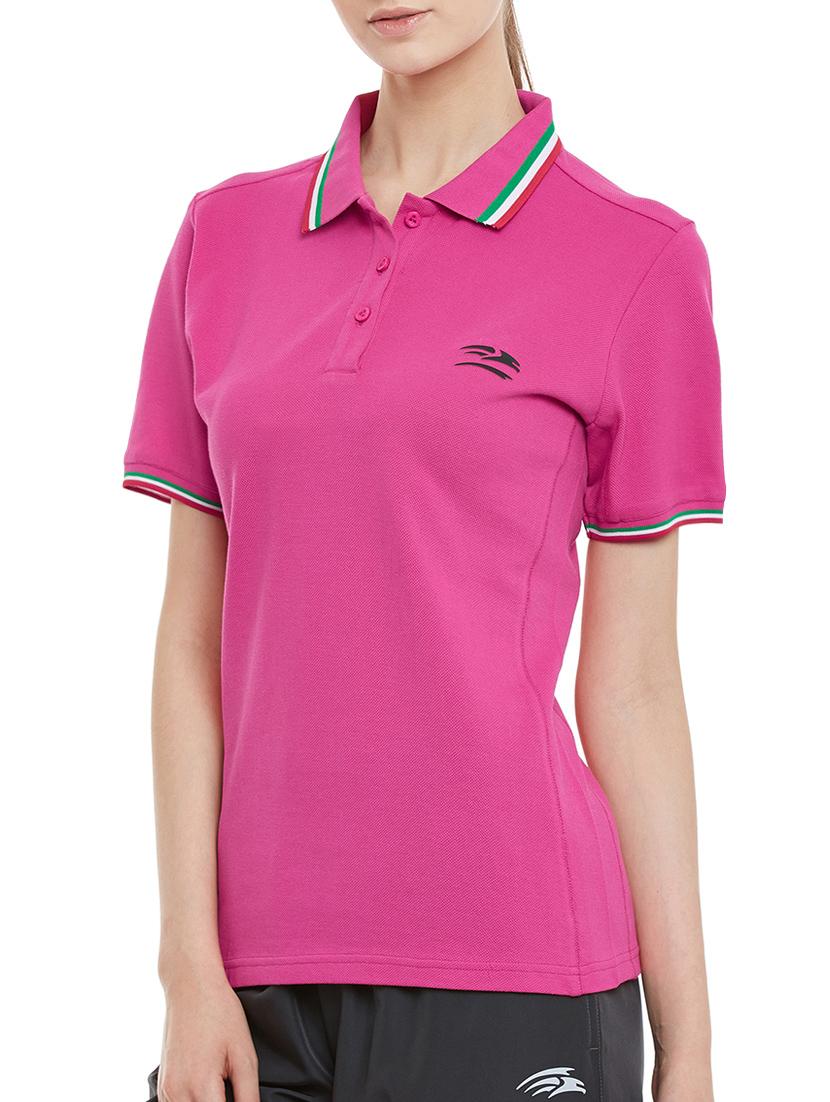 pink cotton casual tee - 14410153 - Zoom Image - 2
