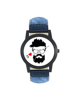 round Analog Dial leatherette Strap Watch Combo - 14410628 - Standard Image - 5