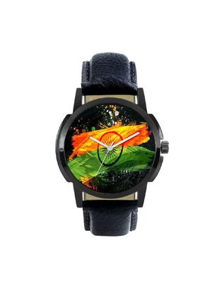 round Analog Dial leatherette Strap Watch Combo - 14410631 - Standard Image - 2
