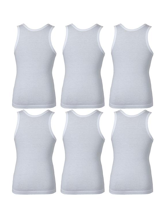 white cotton vest - 14412380 - Zoom Image - 2