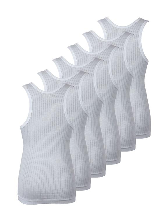 white cotton vest - 14412383 - Zoom Image - 2