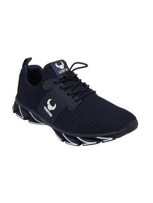 navy Fabric lace up sport shoe - 14413025 - Standard Image - 2