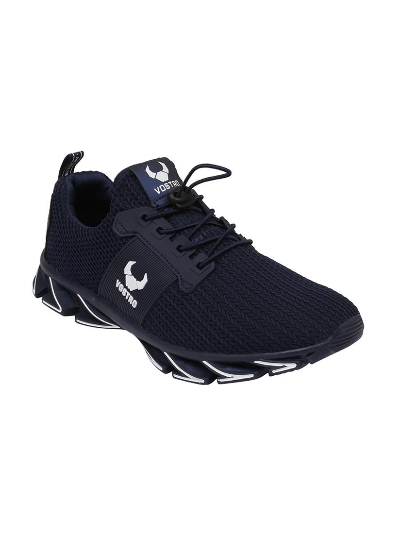 navy Fabric lace up sport shoe - 14413025 - Zoom Image - 2