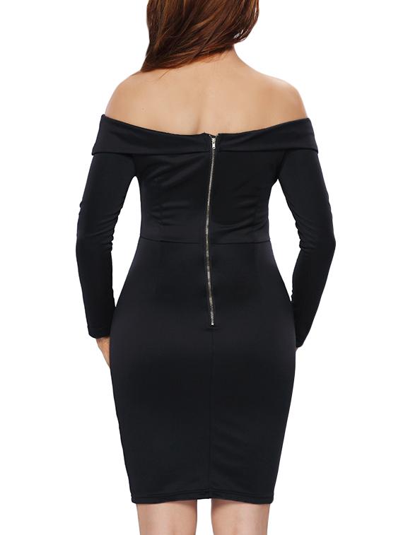off shoulder bodycon dress - 14417521 - Zoom Image - 2