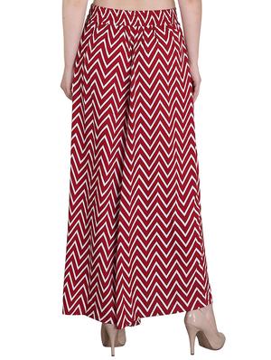 Set of 2 multi colored crepe palazzo - 14417529 - Standard Image - 5