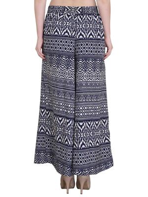 Set of 2 multi colored crepe palazzo - 14417541 - Standard Image - 5