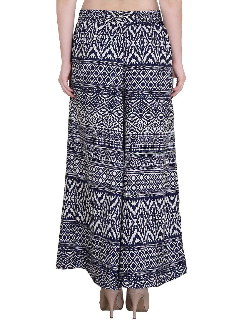 Set of 2 multi colored crepe palazzo - 14417541 - Zoom Image - 5