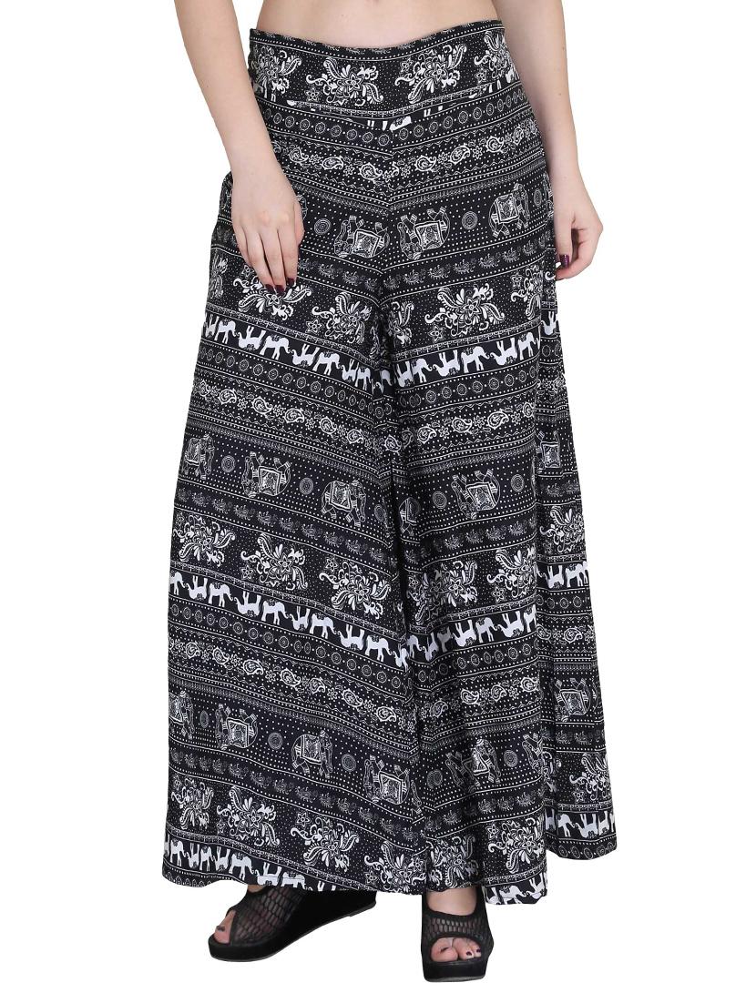 Set of 2 multi colored crepe palazzo - 14417545 - Zoom Image - 2