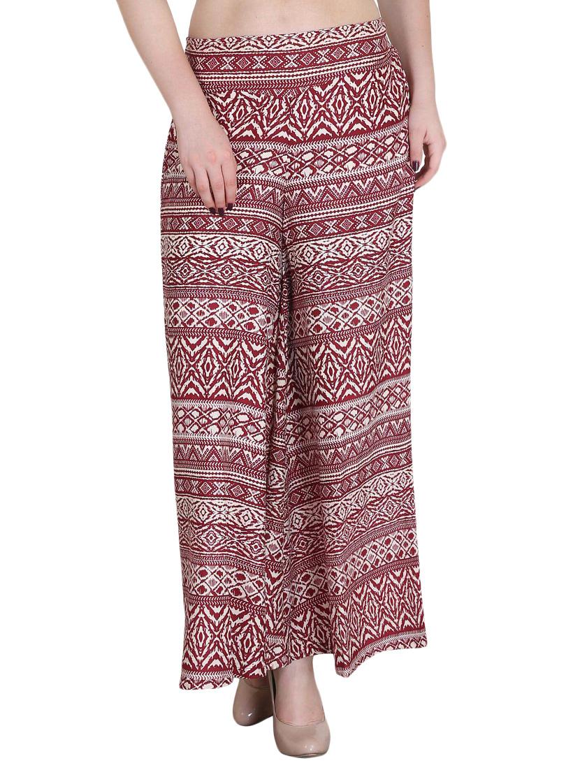 Set of 2 multi colored crepe palazzo - 14417554 - Zoom Image - 2
