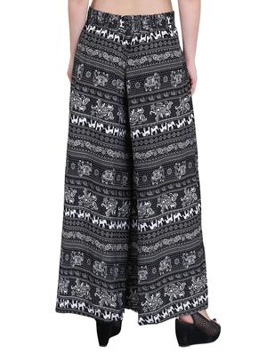 Set of 2 multi colored crepe palazzo - 14417555 - Standard Image - 5