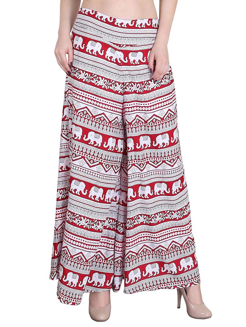 Set of 2 multi colored crepe palazzo - 14417555 - Zoom Image - 2