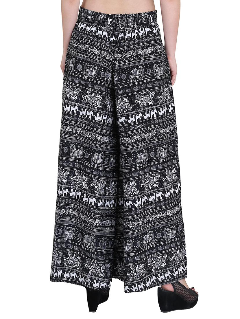 Set of 2 multi colored crepe palazzo - 14417555 - Zoom Image - 5