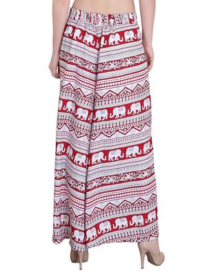 Set of 2 multi colored crepe palazzo - 14417556 - Standard Image - 5