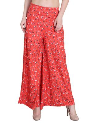 Set of 2 multi colored crepe palazzo - 14417563 - Standard Image - 2