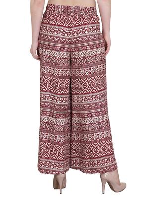 Set of 2 multi colored crepe palazzo - 14417563 - Standard Image - 5