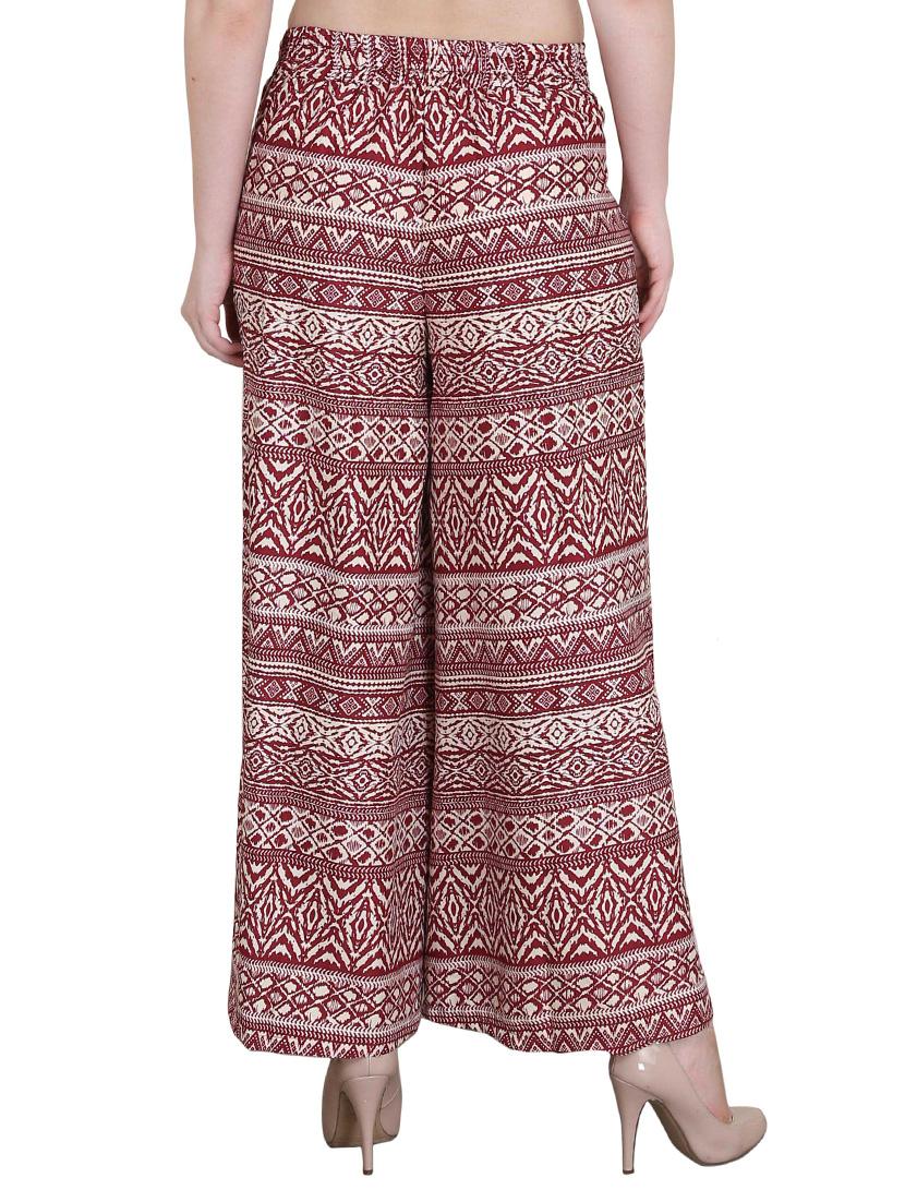 Set of 2 multi colored crepe palazzo - 14417563 - Zoom Image - 5