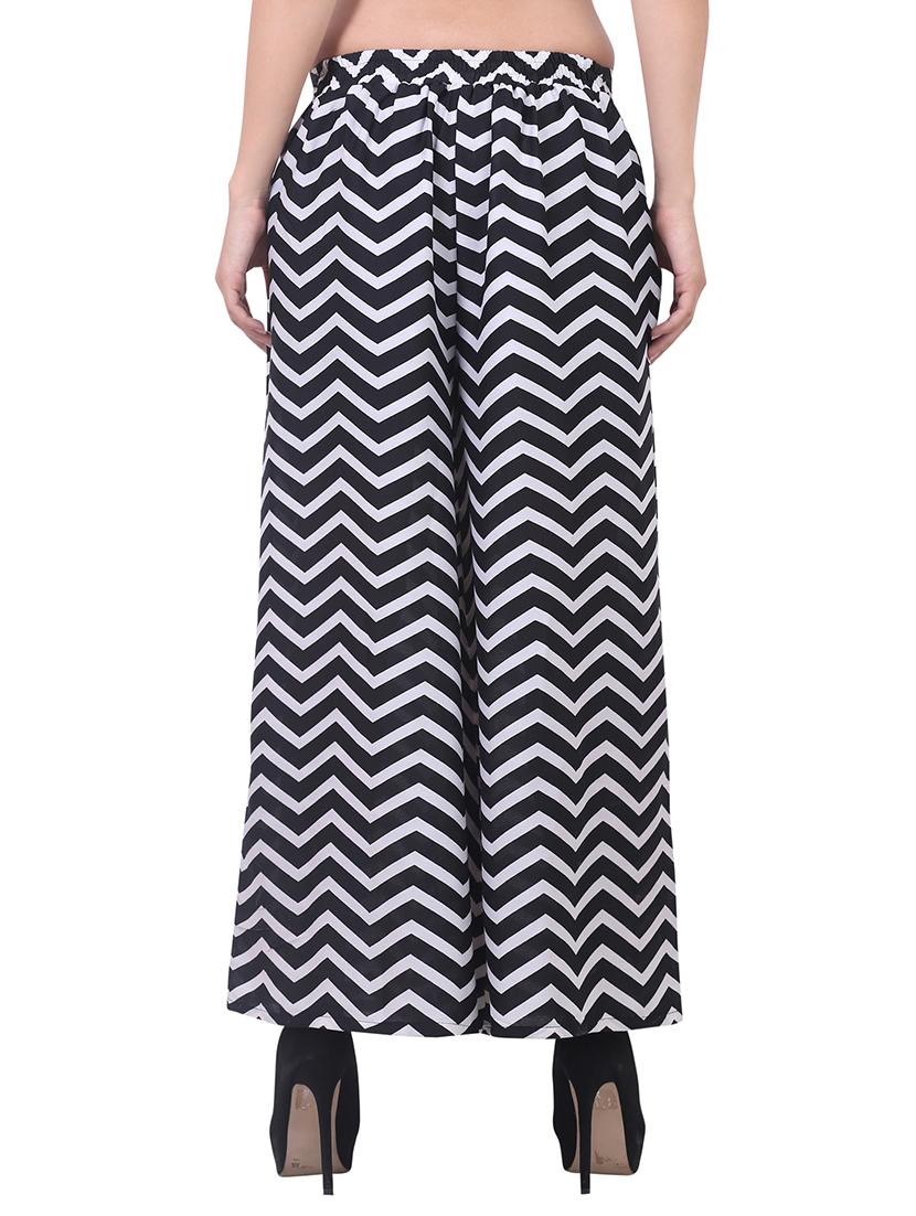Set of 2 multi colored crepe palazzo - 14417567 - Zoom Image - 5