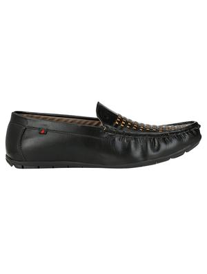 black leatherette slip on loafer - 14418078 - Standard Image - 2