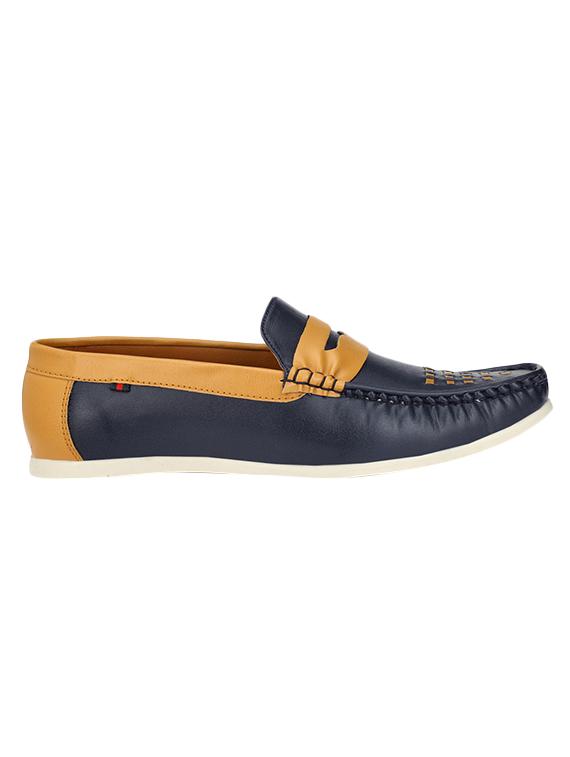 blue leatherette slip on loafer - 14418079 - Zoom Image - 2
