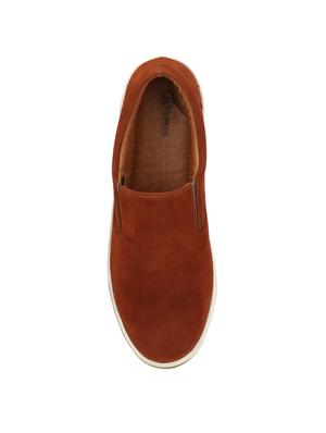 brown Suede casual slipon - 14418085 - Standard Image - 5