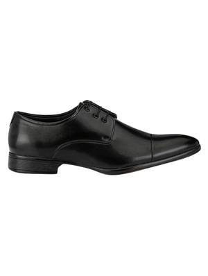 black leatherette lace-up derby - 14418091 - Standard Image - 2