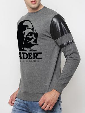 grey cotton chest print sweatshirt - 14418455 - Standard Image - 2