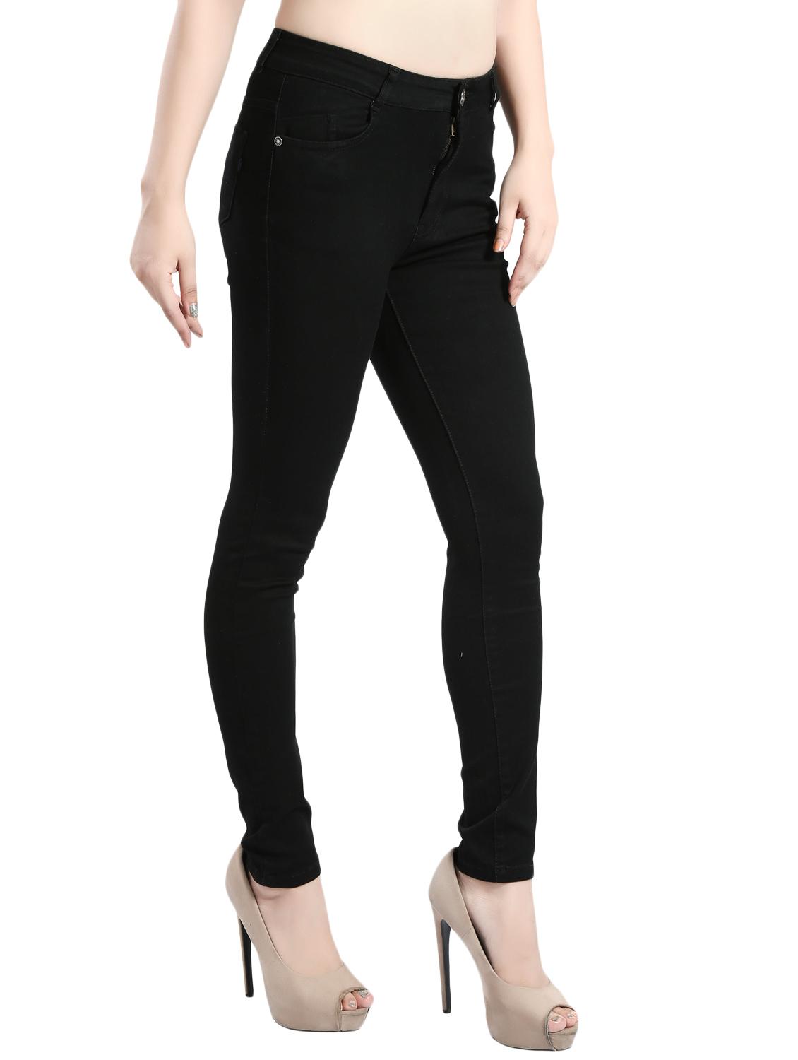 black solid denim jeans - 14419335 - Zoom Image - 2