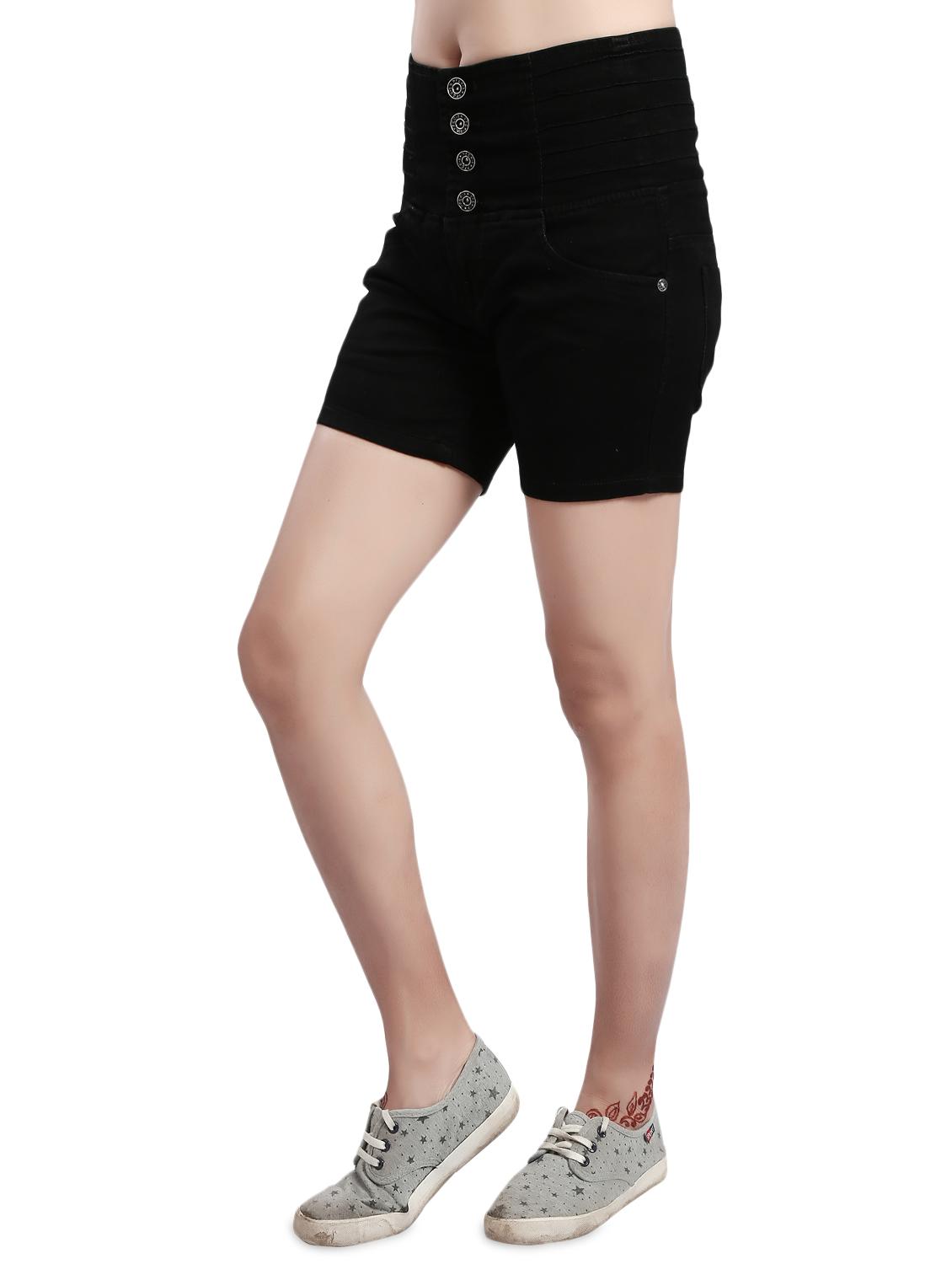 black denim shorts - 14419356 - Zoom Image - 2