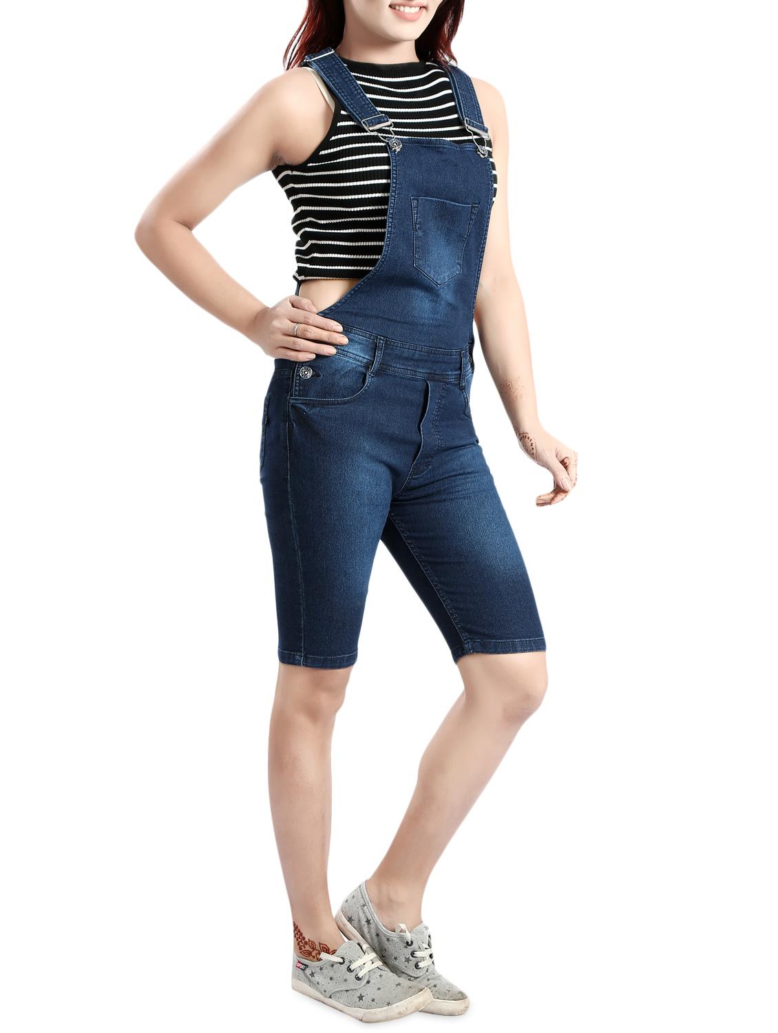 stone washed denim dungaree - 14419493 - Zoom Image - 2
