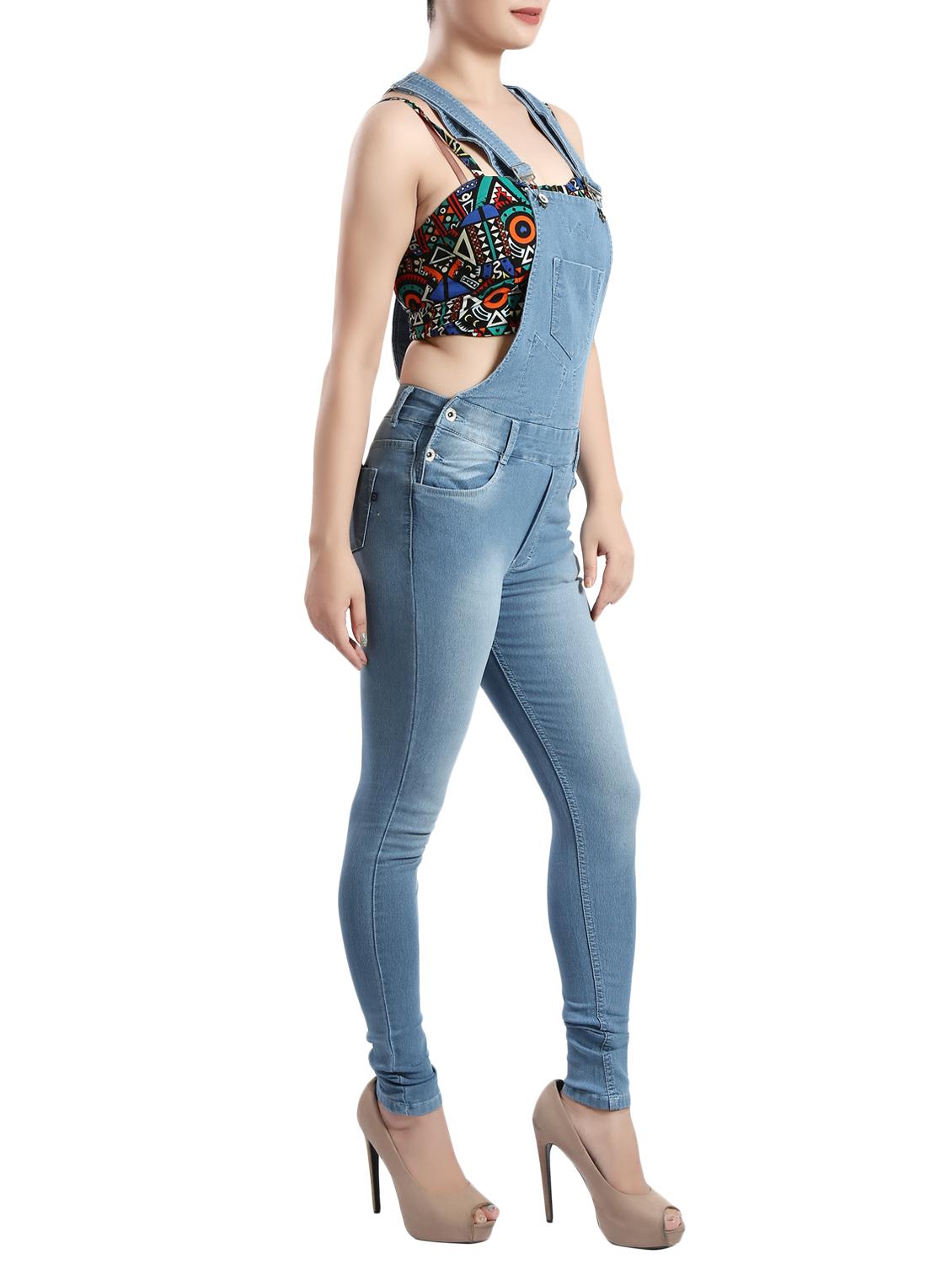 light blue denim dungree - 14419502 - Zoom Image - 2