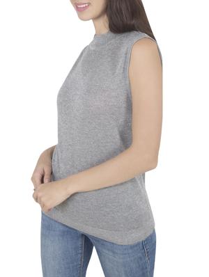 grey viscose casual pullover - 14419587 - Standard Image - 2