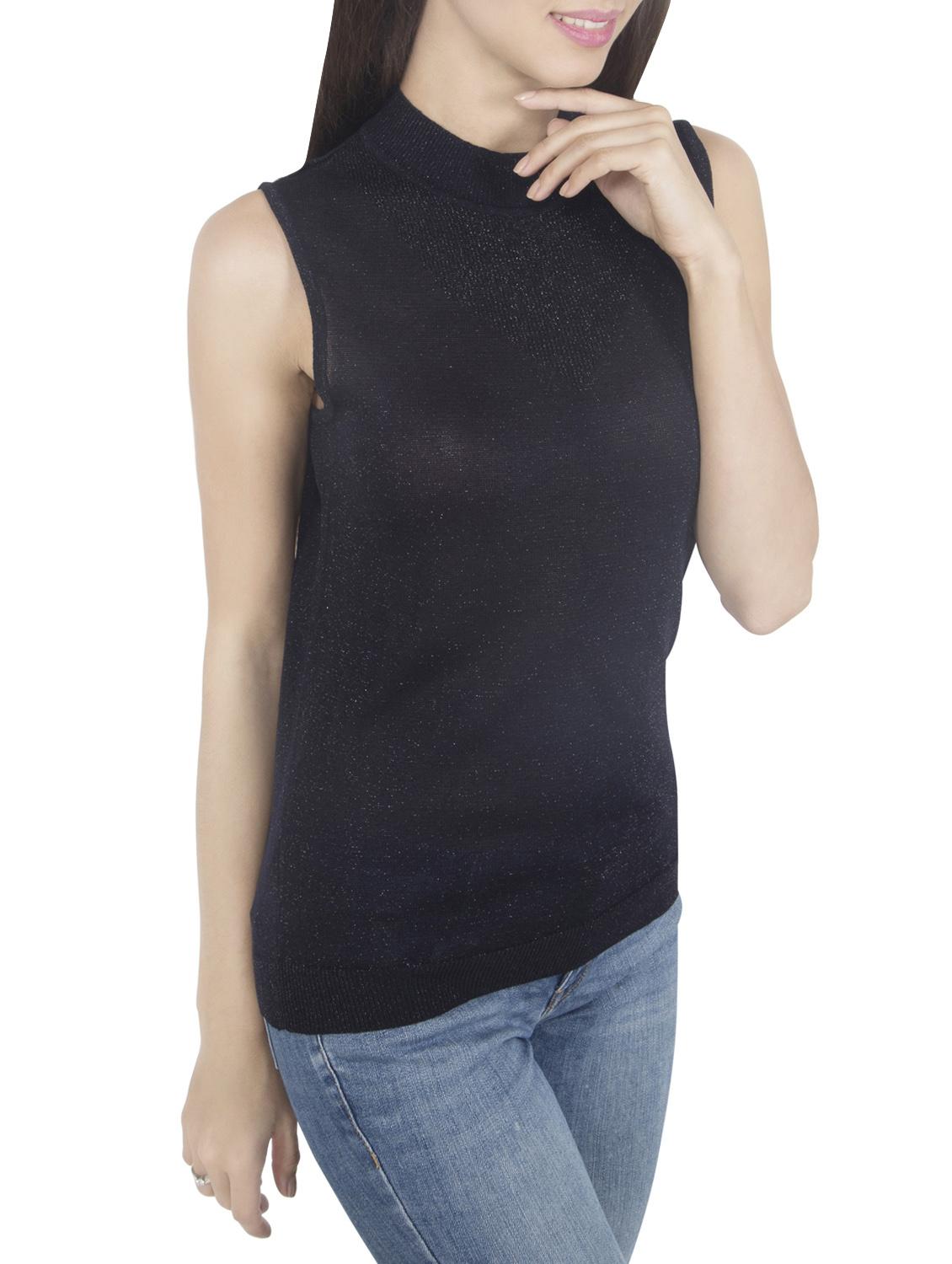 dark blue viscose casual pullover - 14419588 - Zoom Image - 2