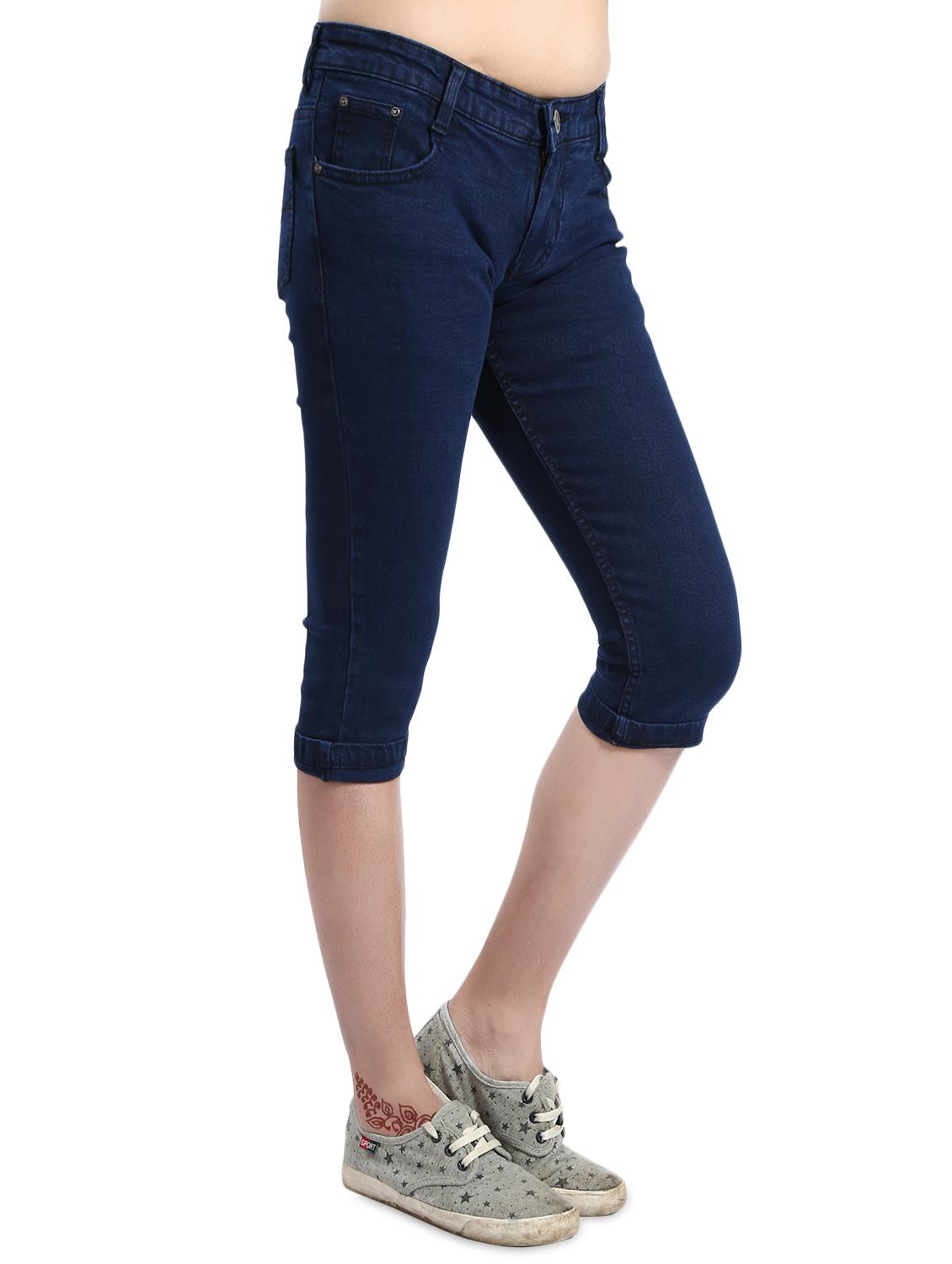 dark blue denim capri - 14419591 - Zoom Image - 2