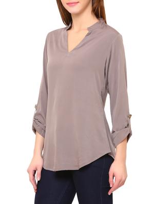 Solid Purple Tunic - 14419641 - Standard Image - 2