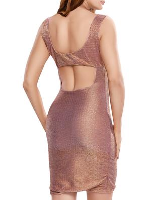 brown backless dress - 14420452 - Standard Image - 2