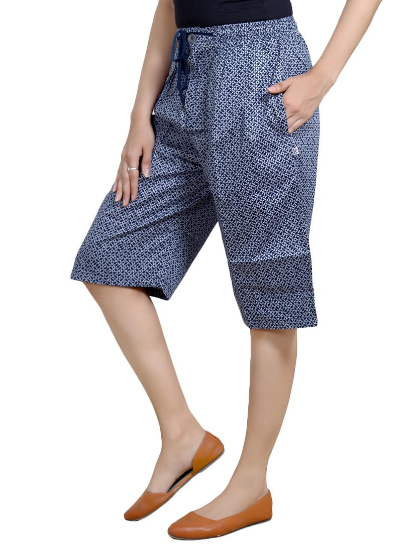 multi cotton blend regular capris - 14420811 - Zoom Image - 2