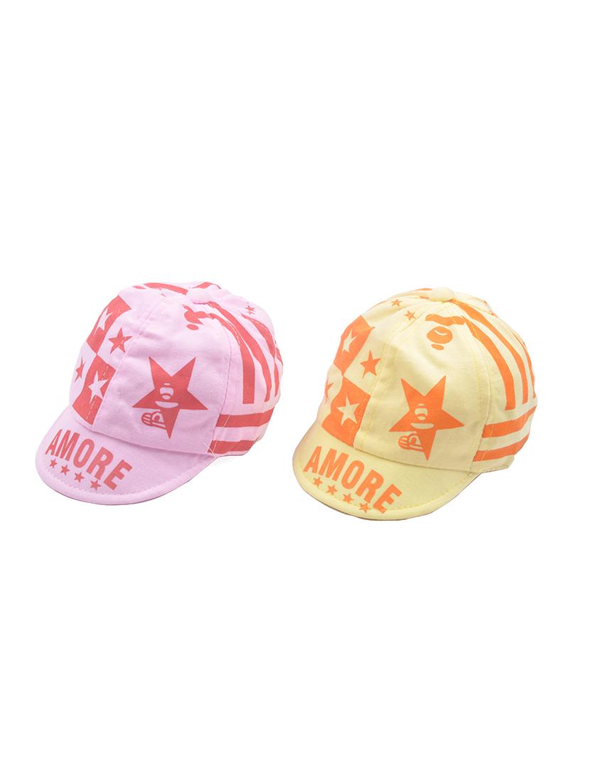 multi colored cotton cap (Set Of 2) - 14421464 - Zoom Image - 2