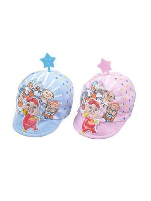 multi colored cotton cap (Set Of 2) - 14421469 - Standard Image - 2