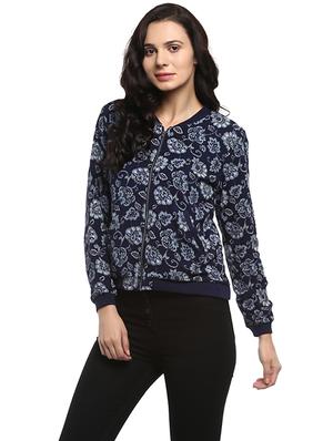 navy blue rayon others jacket - 14421472 - Standard Image - 2