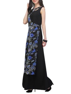 black georgette maxi dress - 14422012 - Standard Image - 2