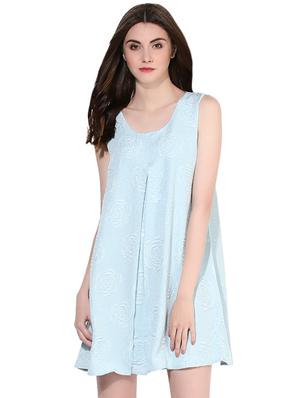 blue a-line mini dress - 14422059 - Standard Image - 2