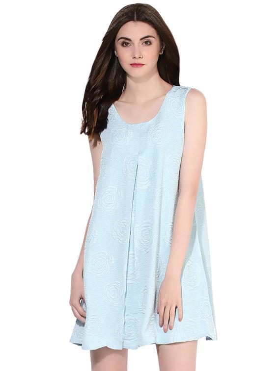 blue a-line mini dress - 14422059 - Zoom Image - 2