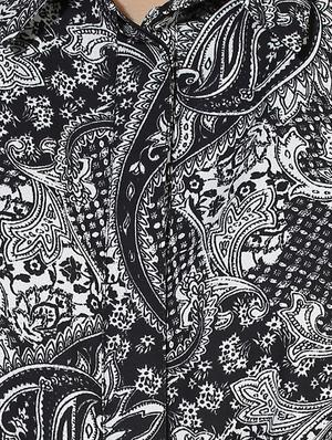 black printed shirt dress - 14422068 - Standard Image - 5