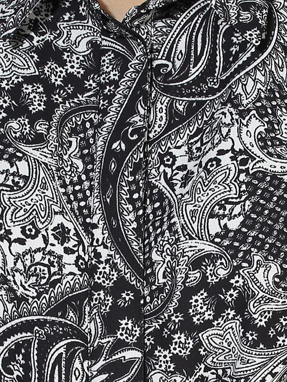 black printed shirt dress - 14422068 - Zoom Image - 5