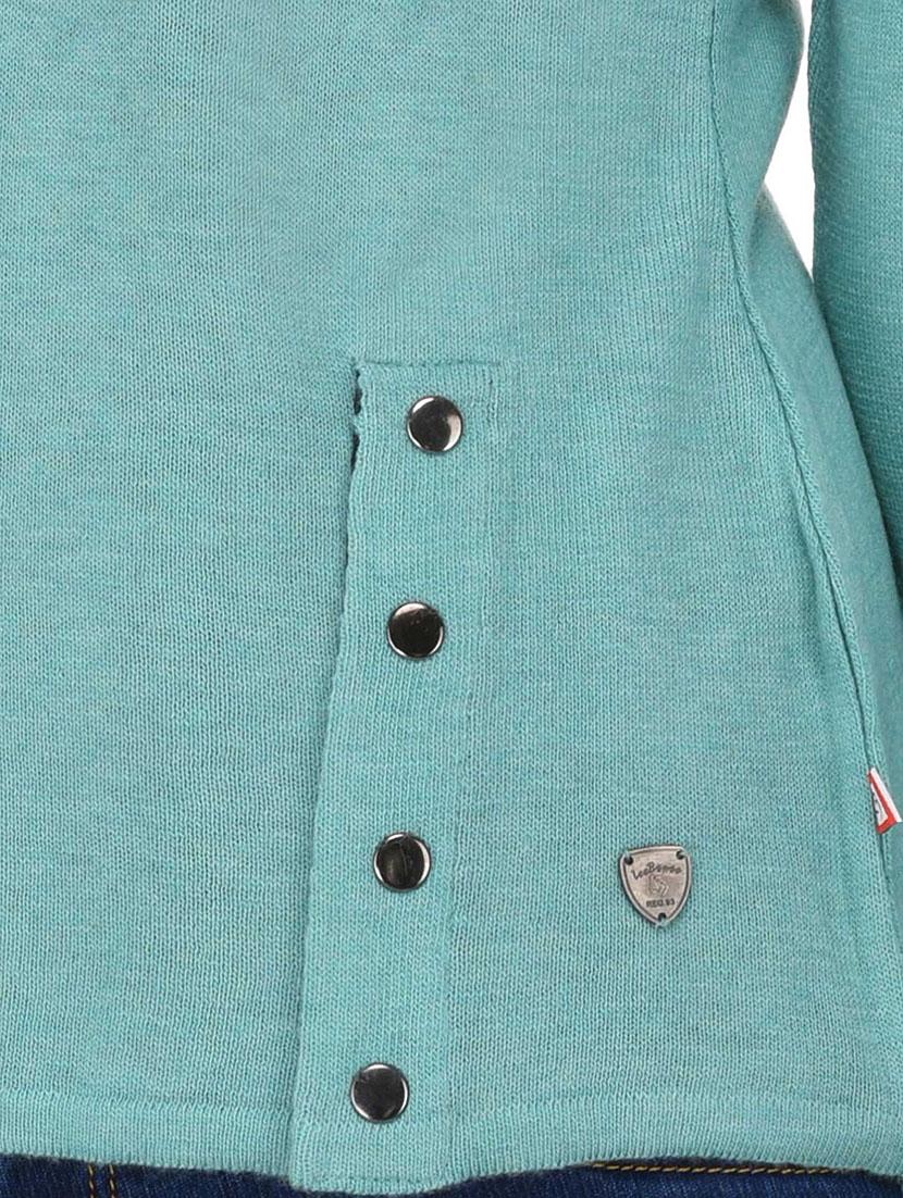 blue woollen pullover - 14422145 - Zoom Image - 5