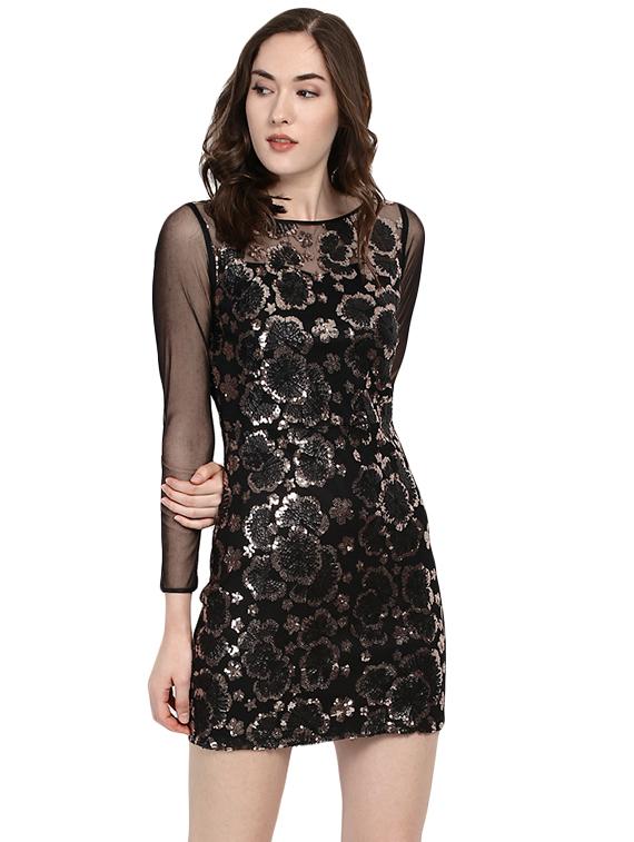 black sequin sheath dress - 14422230 - Zoom Image - 2