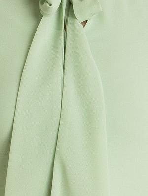 green solid a-line dress - 14422287 - Standard Image - 5