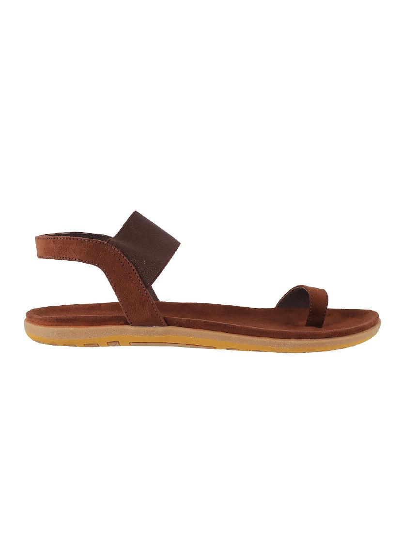 brown tpr back strap sandals - 14422420 - Zoom Image - 2